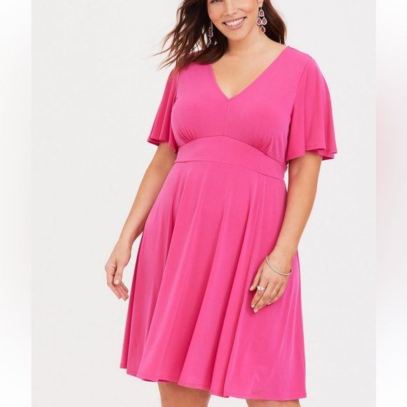 Torrid Mini Studio Knit Skater Dress Size 1X - Picture 1 of 6